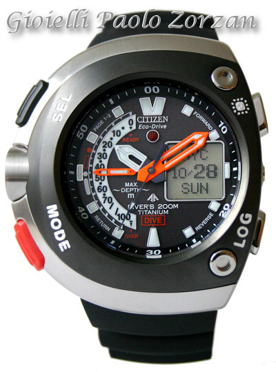 CITIZEN Aqualand Eco Drive Titanio orologio uomo Ref. JV0050 03E Gioielleria Paolo Zorzan