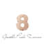 Numero 8 in oro rosa Elements DonnaOro Ref. DCHF3332N8  Numeri e Lettere