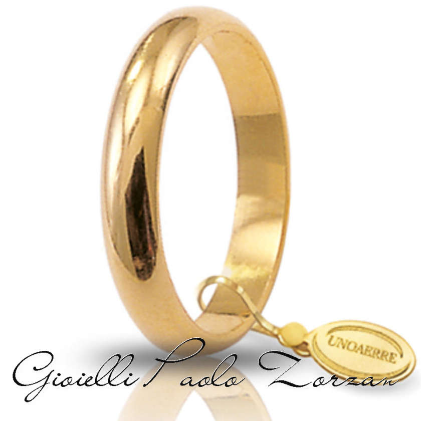 Fede Matrimoniale UNOAERRE Classica 5 Grammi Oro Giallo Mod. 50 Afn 1 Col.01