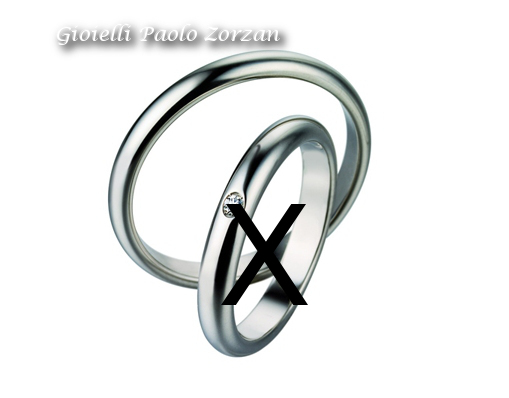 Fede matrimoniale Polello in palladio PL1U Gioielleria