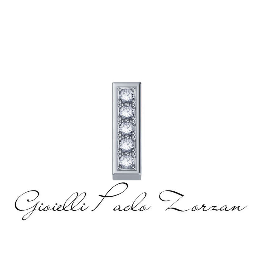 Lettera I in oro bianco e brillanti Elements DonnaOro Ref. DCHF3319I.001