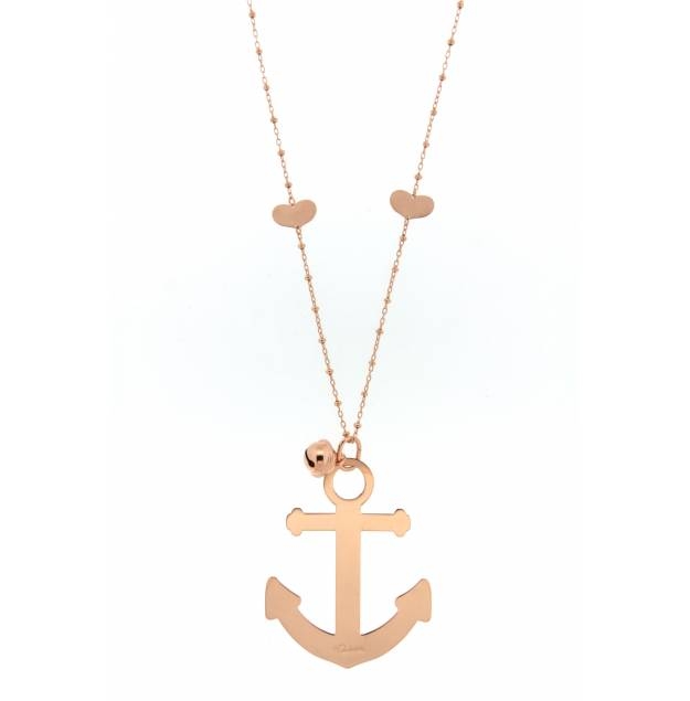 COLLANA CON CIONDOLO RUE DES MILLE MARE SU COLLANA INSERTI CUORE CL003MAREM-0