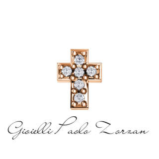 Croce in oro rosa e diamanti Elements DonnaOro Ref. DCHF6520.003  Simboli