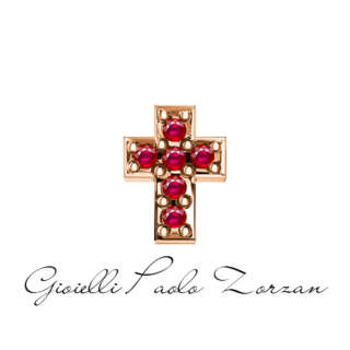 Croce in oro rosa e rubini Elements DonnaOro Ref. DCHR6522  Simboli