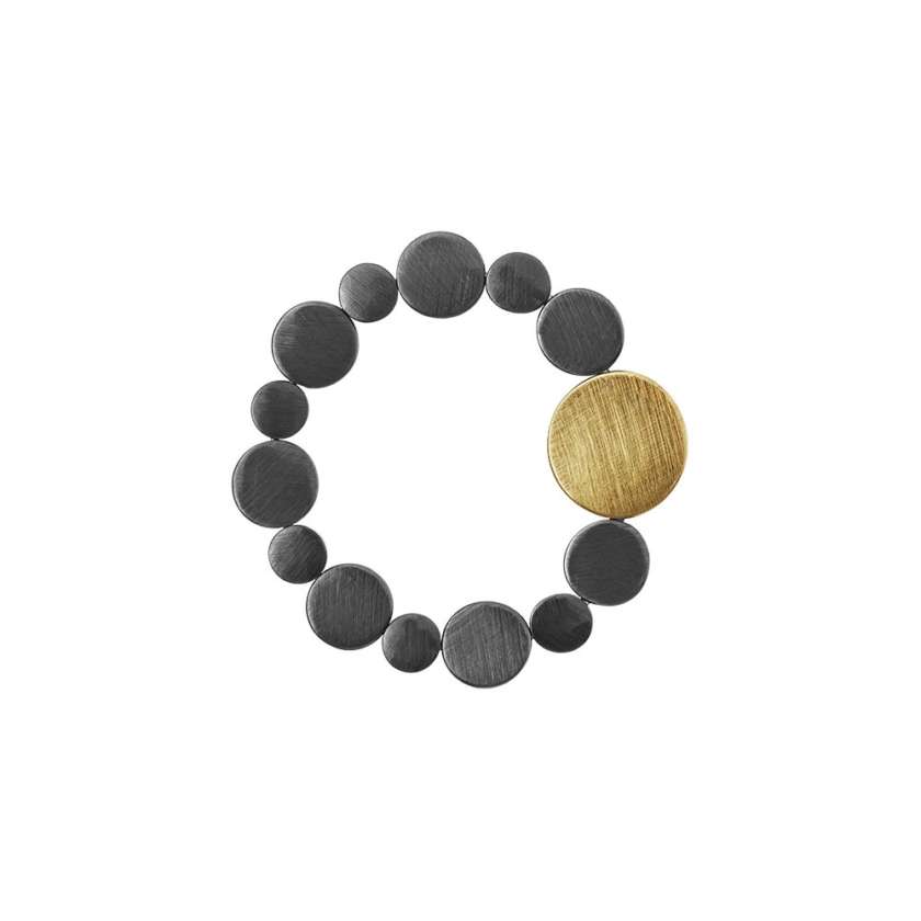 Bracciale Dansk Smykkekunst rame con Placcatura in ematite ref. 7H8106-0