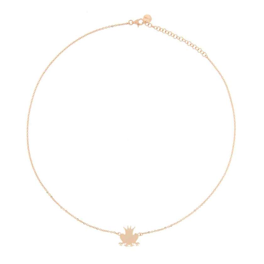 Collana rue des mille in argento rosato stella ref. GR001RAN-0
