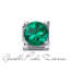 Griffe 0,05 ct in oro bianco e smeraldo Elements DonnaOro Ref. DCHE7244  Punti Luce e Pietre