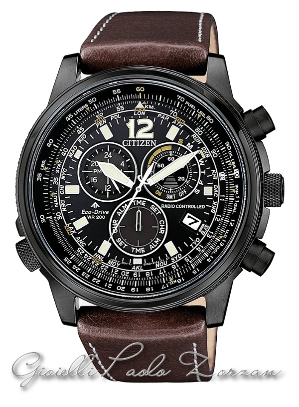 Orologio Citizen Radiocontrollato Crono Pilot Acciaio CB5865-15E-0