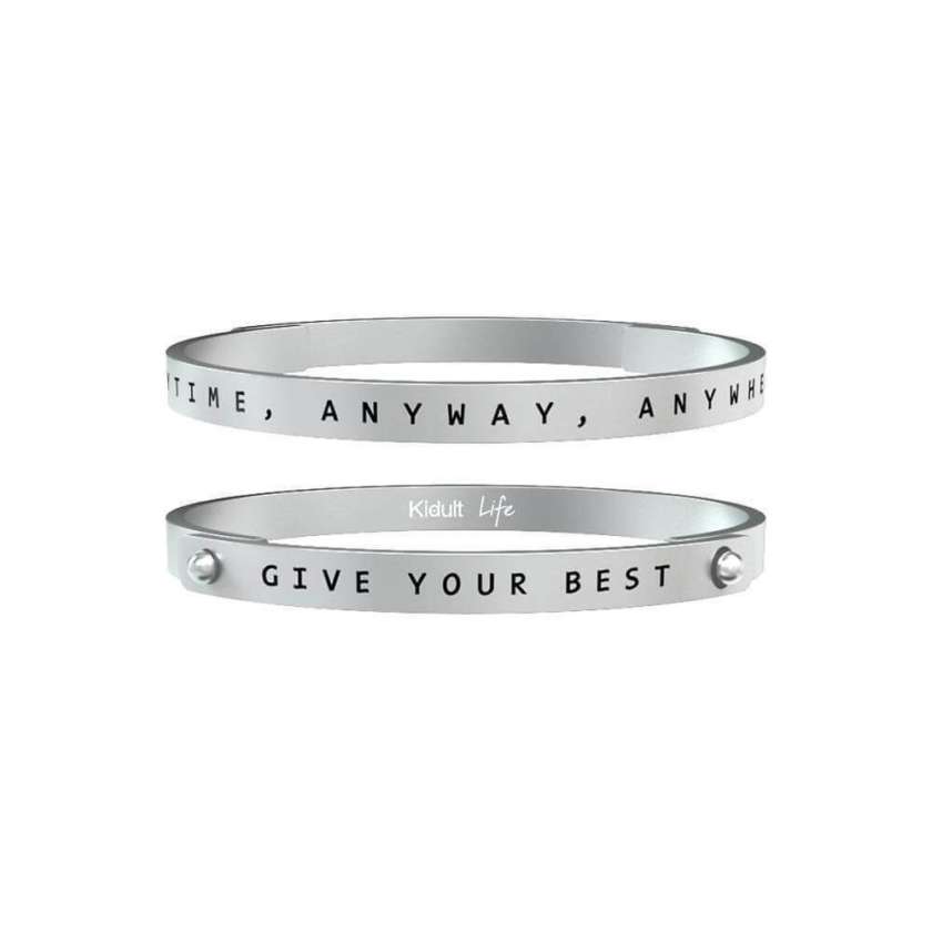 Bracciale Kidult Uomo – Give Your Best… – in Acciaio – 731171-0