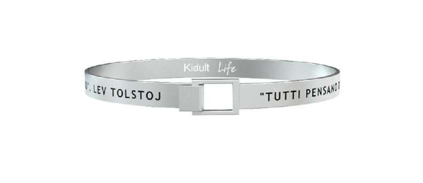 Bracciale Kidult uomo Acciaio Philosophy "TUTTI PENSANO DI CAMBIARE IL 731190-0