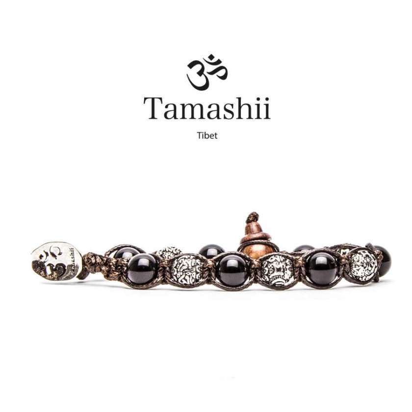 Bracciale Tamashii Ruota Preghiera Onice BHS900-01S-0