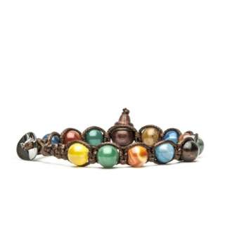 Bracciale Tamashii Agata Striata Mix Colori BHS900-229-0