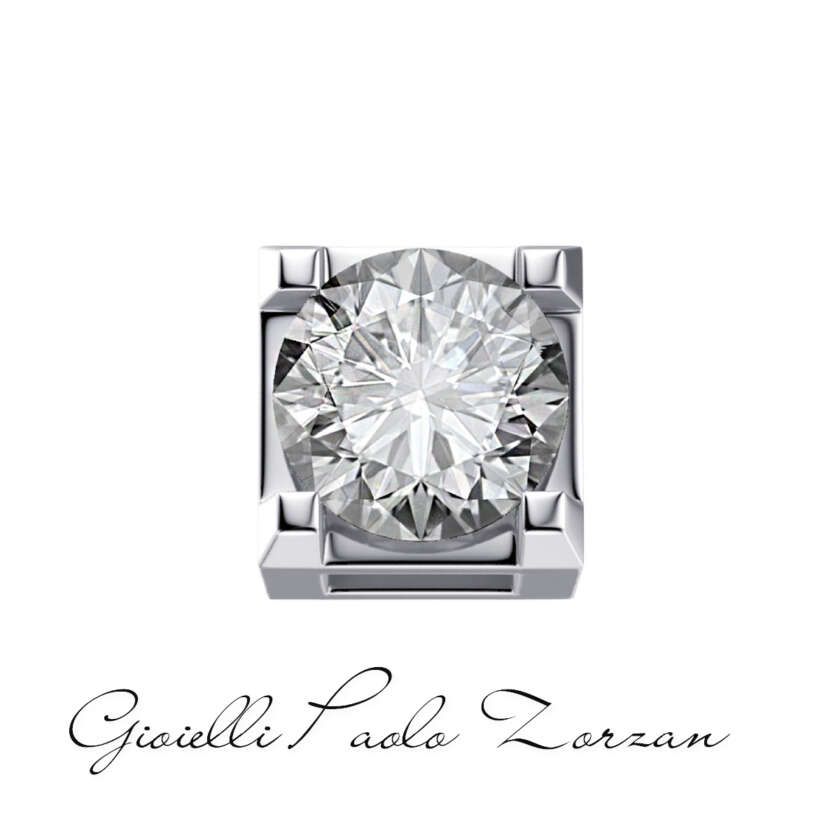 Griffe 0,05 ct in oro bianco e diamante Elements DonnaOro Ref. DCHF3302.005