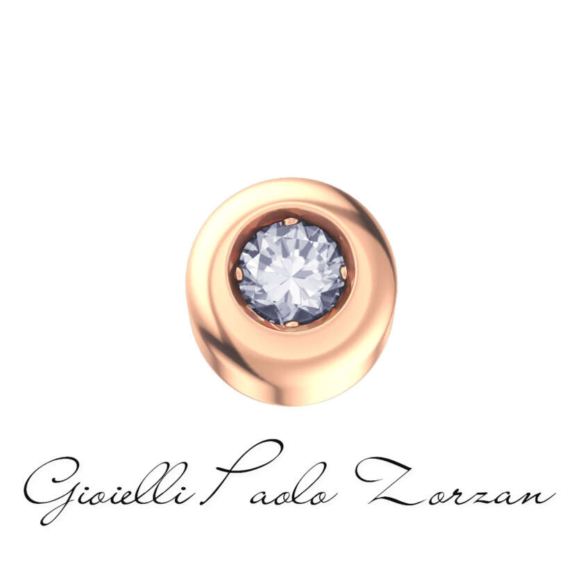 Punto luce in oro rosa e diamante Elements DonnaOro Ref. DCHF9287.002