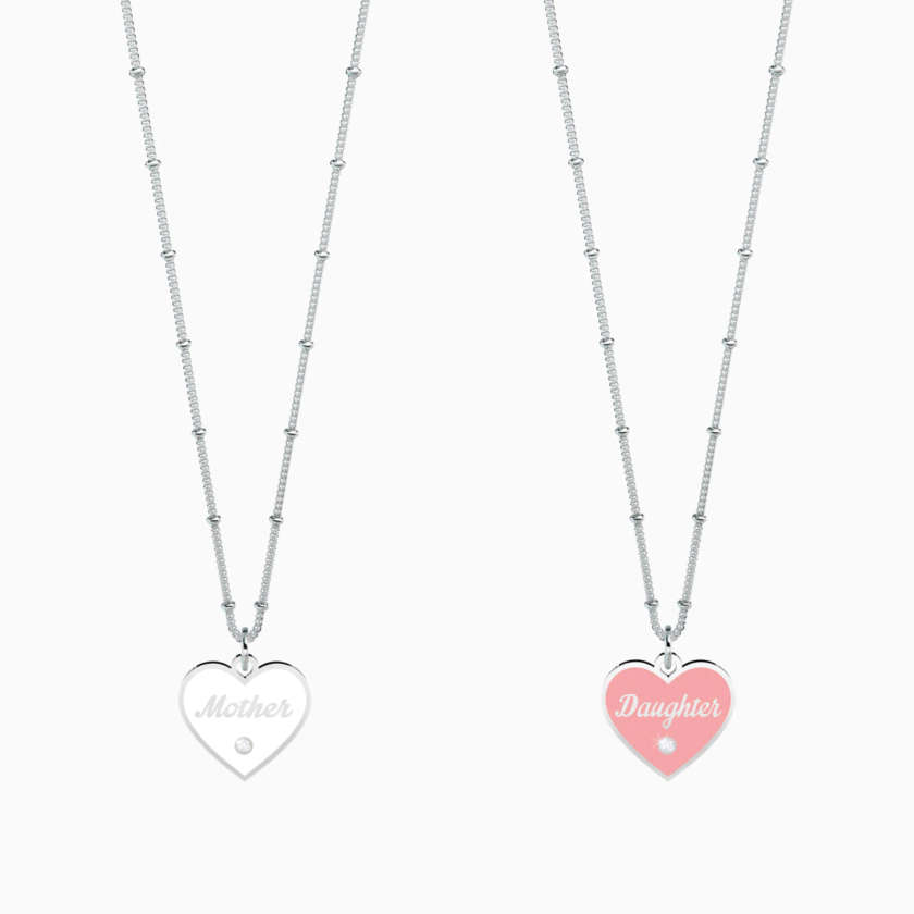 Kidult Collana MOTHER-DAUGHTER AMORE INFINITO Siamo due metà dello stesso cuore.  751162