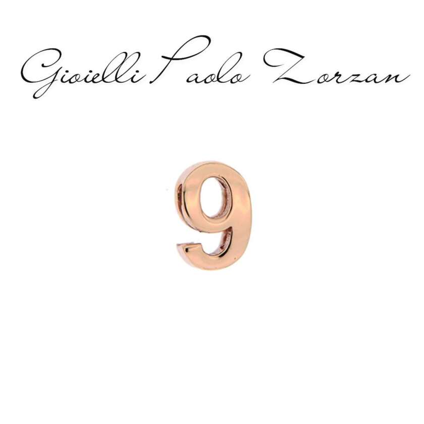 Elemento Numero 9 Rosa Rue Des Mille Per Bracciale Carousel Ref. Xrn9