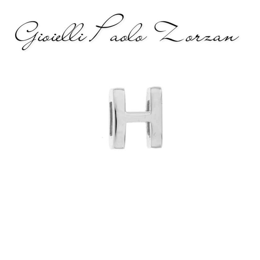 Elemento Lettera H Bianca Rue Des Mille Per Bracciale Carousel Ref. Xbh