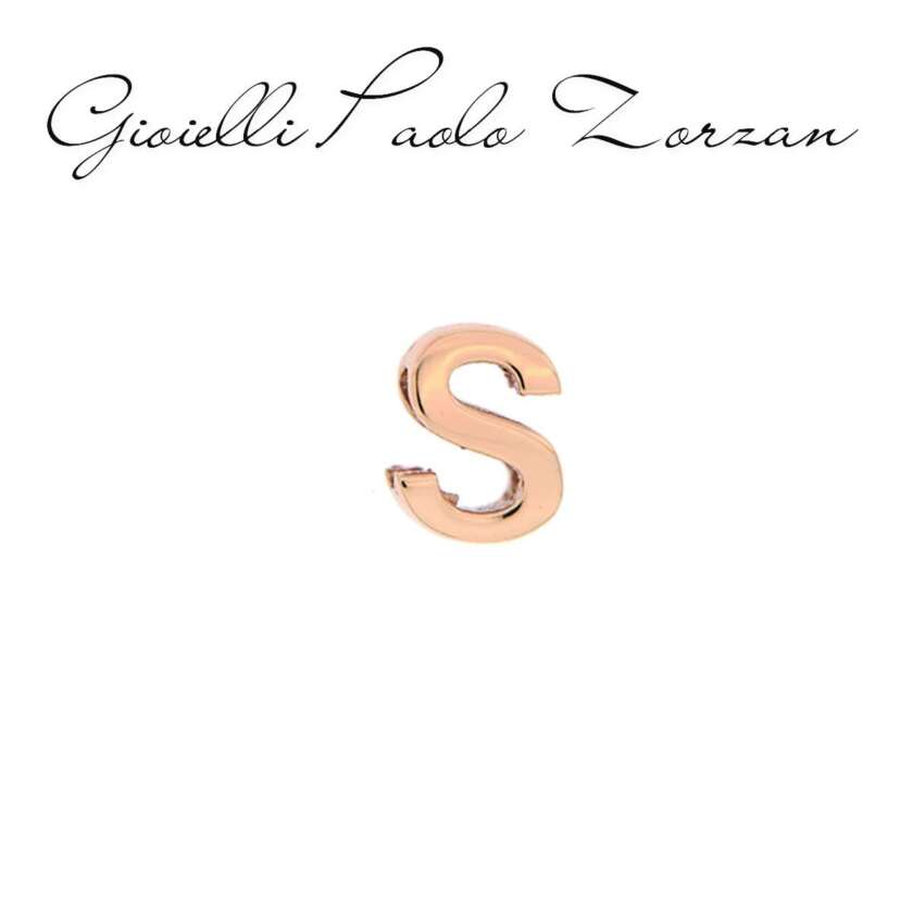 Elemento Lettera S Rosa Rue Des Mille Per Bracciale Carousel Ref. Xrs