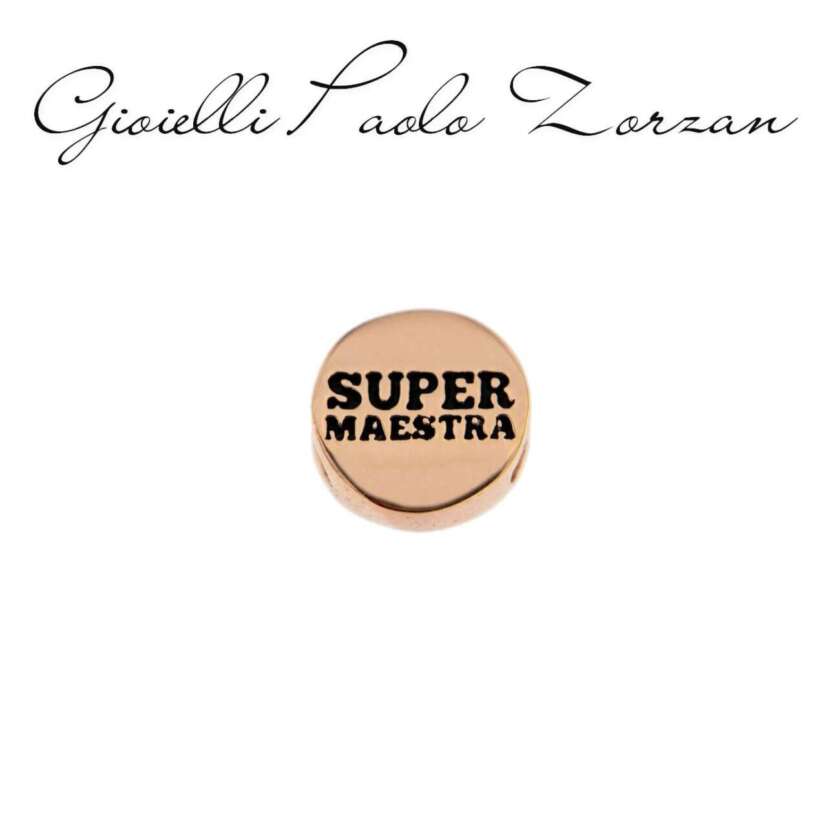 Elemento "Super Maestra" Rosa Rue Des Mille Per Bracciale Carousel Ref. Xrs2