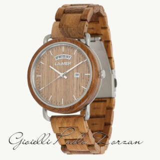 Orologio in Legno Laimer FINN Art. 0112  Orologi al Quarzo