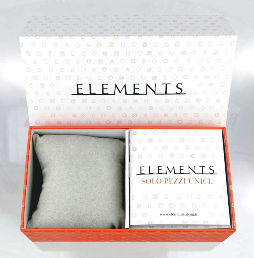 Bracciale Elements Di Uomo Oro In Argento 925 Con Chisura Brunita Ref. Dfbf5055 - immagine 2