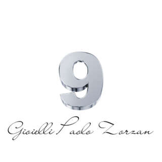 Numero 9 in oro bianco Elements DonnaOro Ref. DCHF3333N9   Elementi per Bracciali Numeri e Lettere
