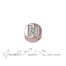 Lettera N tonda in oro rosa e diamanti Elements DonnaOro Ref. DCHF8119N.002  Numeri e Lettere