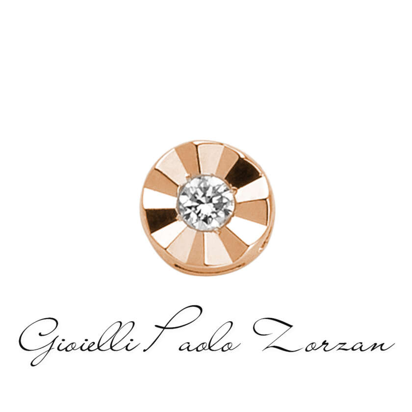 Riflesso rotondo in oro rosa e diamante Elements DonnaOro Ref. DCHF8521.002