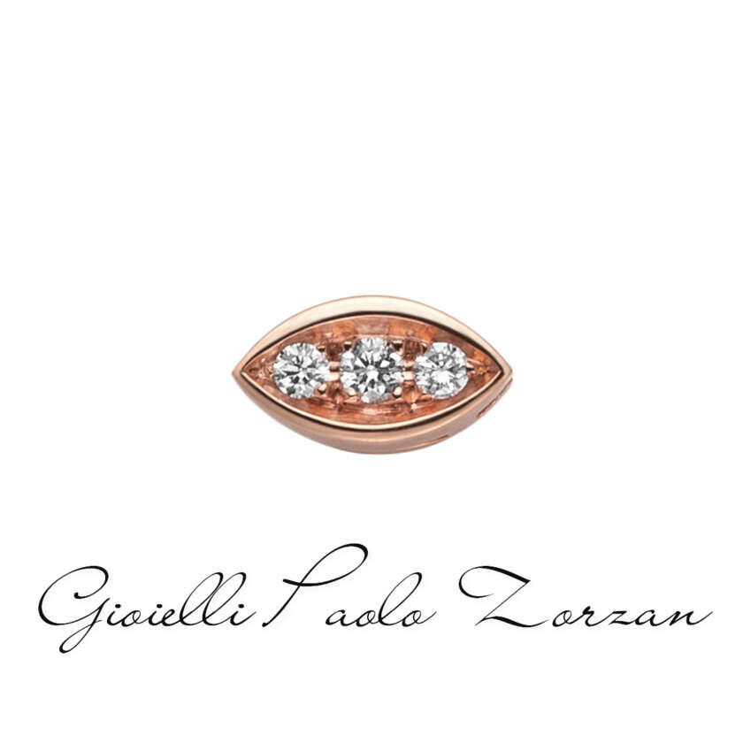Navette (misura media) in oro rosa e diamanti Elements DonnaOro Ref. DCHF8547.004