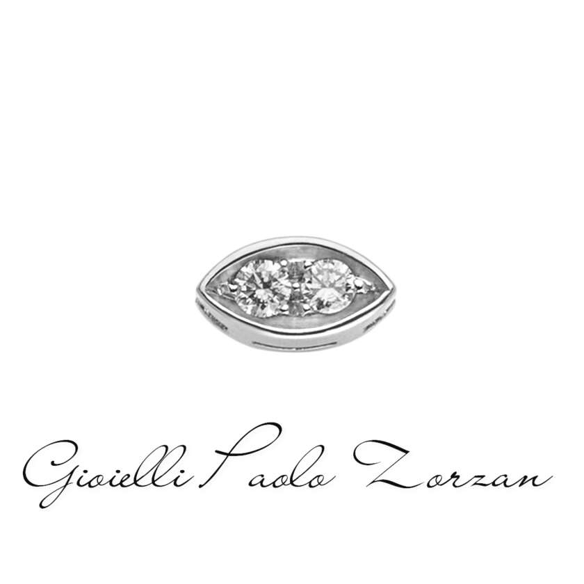 Navette (misura piccola) in oro bianco e diamanti Elements DonnaOro Ref. DCHF8552.004