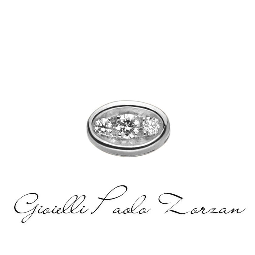 Ovale (misura media) in oro bianco e diamanti Elements DonnaOro Ref. DCHF8565.004
