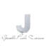 Lettera J in oro bianco Elements DonnaOro Ref. DCHFJ3320   Elementi per Bracciali Numeri e Lettere
