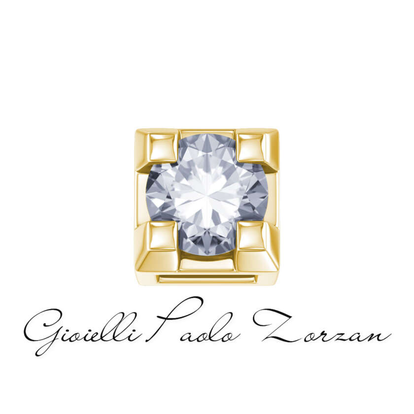 Griffe 0,02 ct in oro giallo e diamante Elements DonnaOro Ref. DCHF7442.002