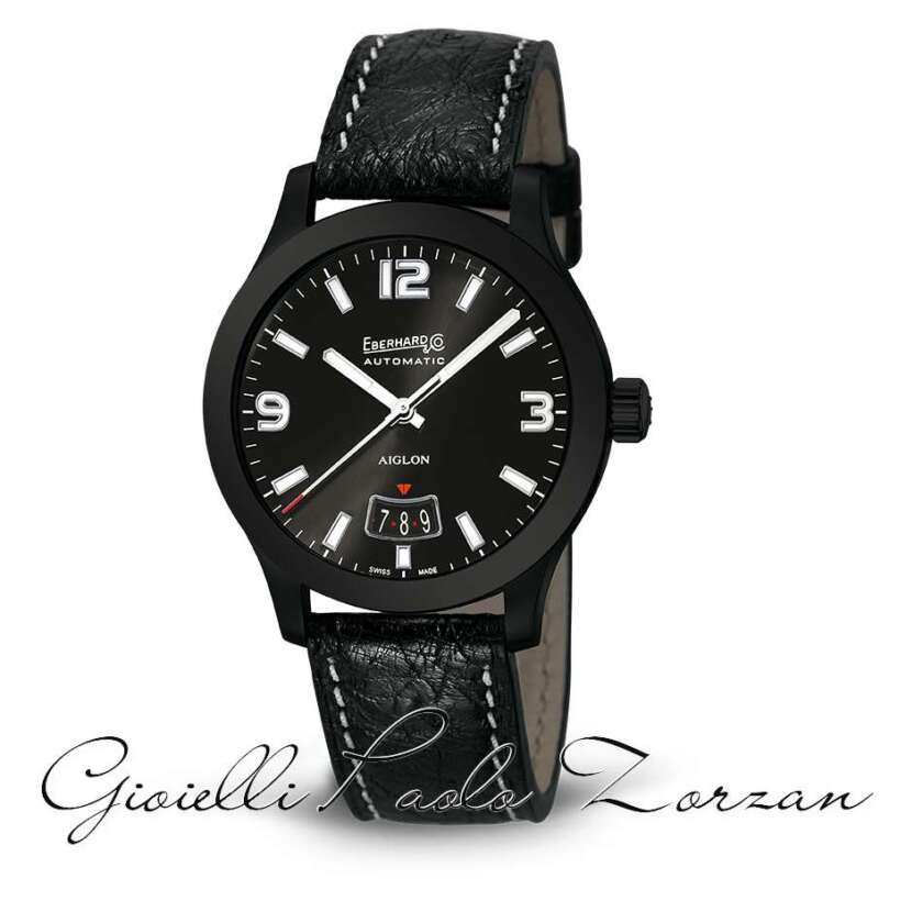 Orologio EBERHARD grande taille automatico nero Ref. 41030.N CP