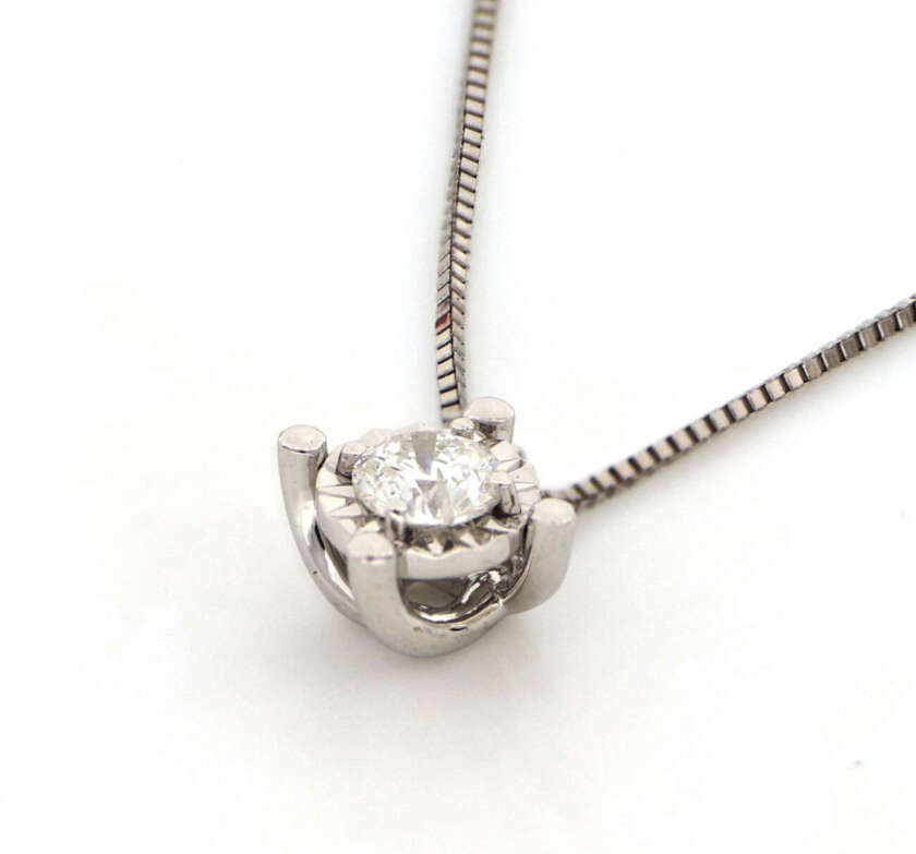 Collana punto luce Donnaoro in oro bianco e diamante DKPL9036.S010 - immagine 3