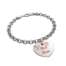 Bracciale Happy Family in Argento Cuore Piccolo Pendente ref. CU01P-BR  Bracciali a Maglia