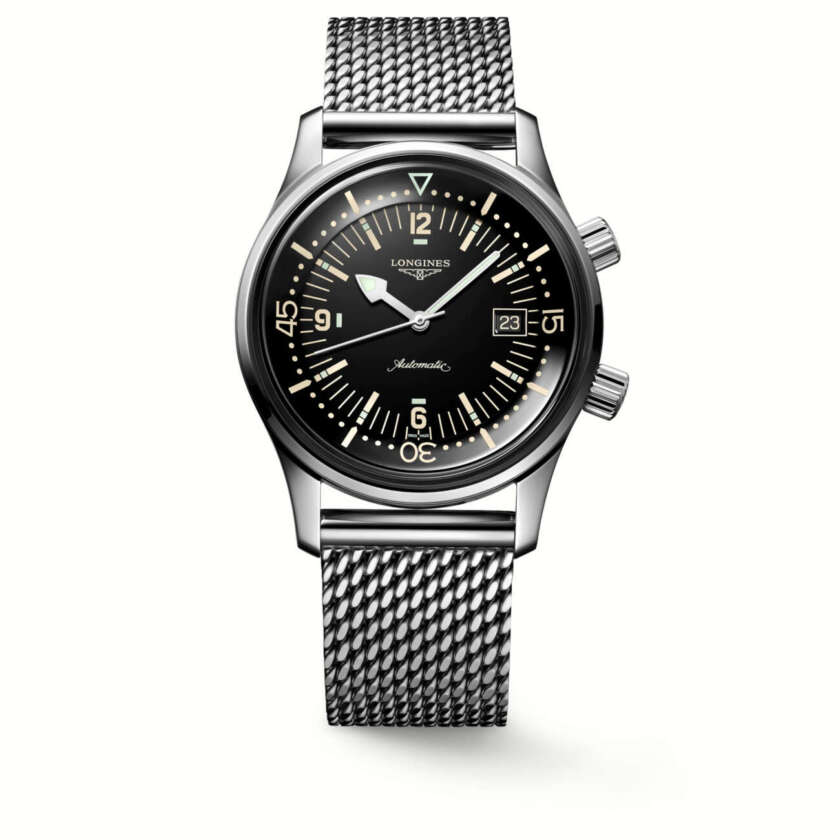 Orologio Uomo LONGINES Legend Diver maglia Milano ref.  L3.774.4.50.6