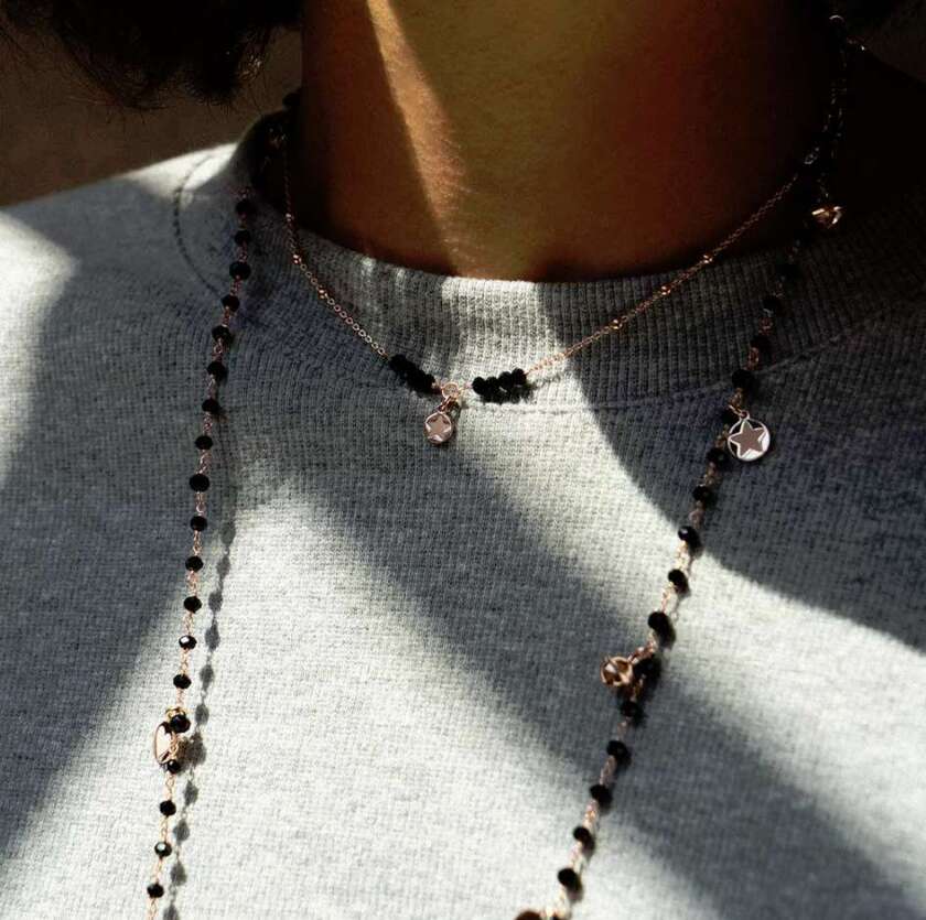 COLLANA RUE DES MILLE INCATENATA GIPSY TIERRA BLACK  CL-GIP1V4N - immagine 2