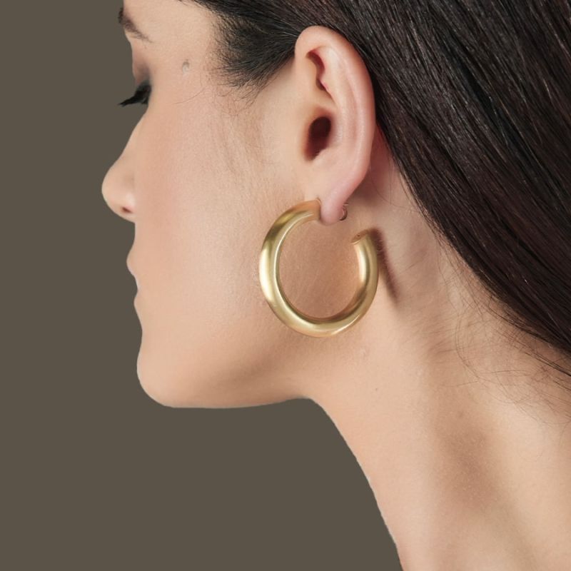 Orecchini Aquaforte Cerchi Vintage in canna oliva diam. mm.24 H4180240 - immagine 2