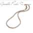 COLLANA MANO-J CUBI PICCOLI IN TITANIO CON CORNETTO SMALTATO E ORO ROSSO 9KT MINGIRTCUP  Collane
