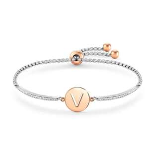 Bracciale Nomination Milleluci Lettera V in Acciaio 028007/022  Bracciali a Maglia