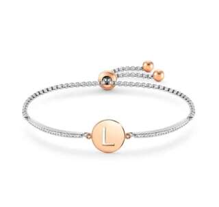 Bracciale Nomination Milleluci Lettera L in Acciaio 028007/012  Bracciali a Maglia