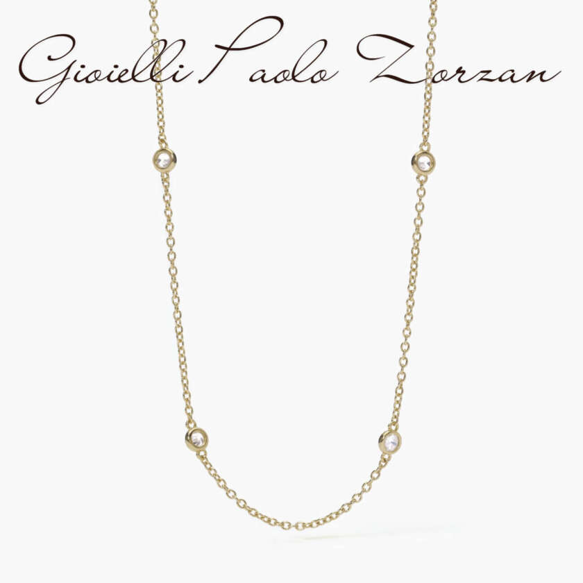 Collana Mabina sottile in argento dorato SPOTLIGHT 553505