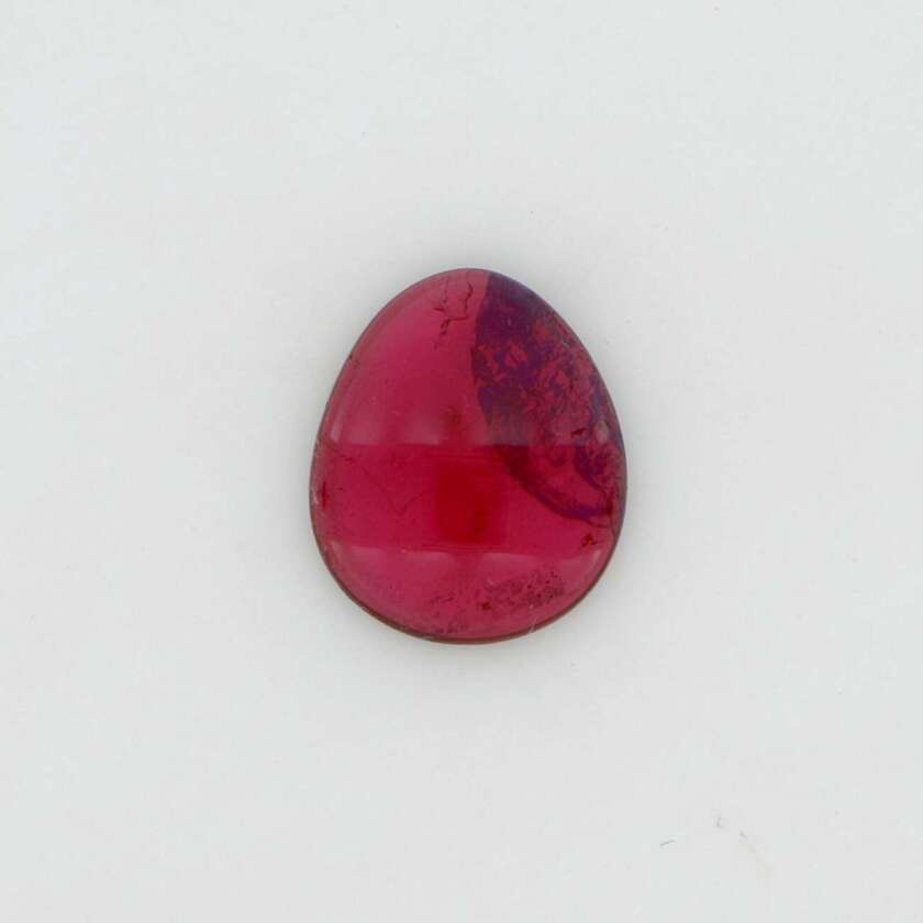 Tormalina Naturale Rubellite Taglio Fantasia Cabochion ct 3.94 ref. TRFQ394EM