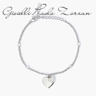 Bracciale Mabina con ciondolo cuore SOLO TUO 533637  Bracciali a Maglia