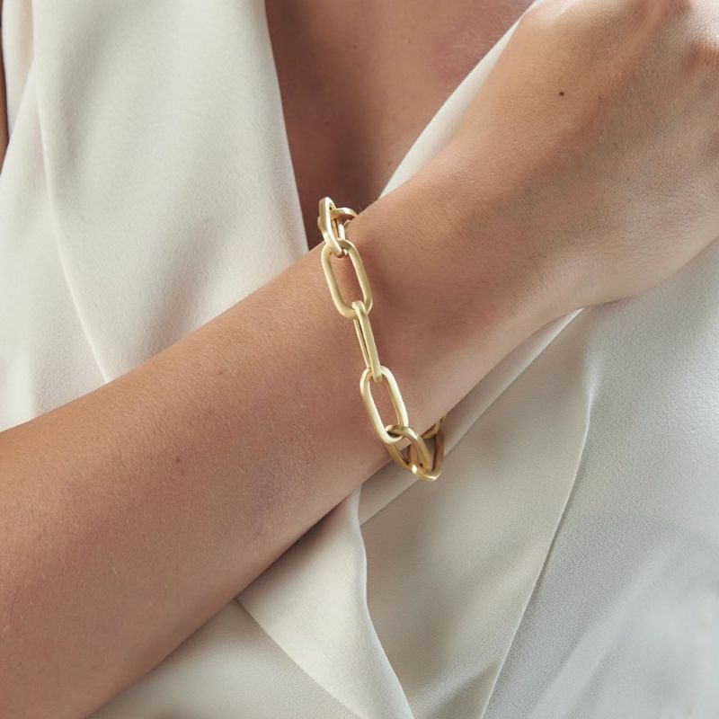 Bracciale Aquaforte Ovali Chic con elementi ovali in canna vuota quadrata H4182668 - immagine 2