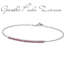 Bracciale Paddle Donna Oro barretta tennis in oro bianco e rubini PHBR9561  Bracciali a Maglia
