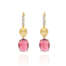 Orecchini NANIS "DANCING TOURMALINES" in oro, diamanti e tormalina rosa (grandi)  Ref. OS6-598  Orecchini Pendenti