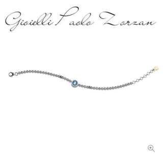 Bracciale Nanan Argento 925 Con Pallini e Orsetto Azzurro NAN0201    Battesimo Bracciali a Sfere Nascita bimbo