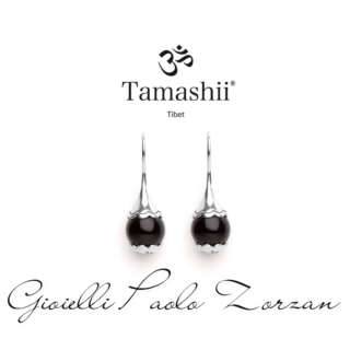 Orecchini Tamashii Ear-Drops in Argento con Onice EHST6-1  Orecchini Pendenti